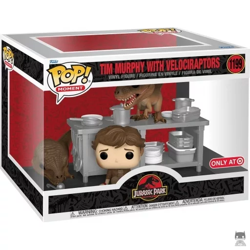 Figurine Funko POP Tim Murphy avec Velociraptors (Jurassic Park)