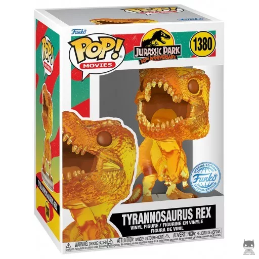 Figurine Funko POP Tyrannosaurus Rex (Ambre) (Jurassic Park)