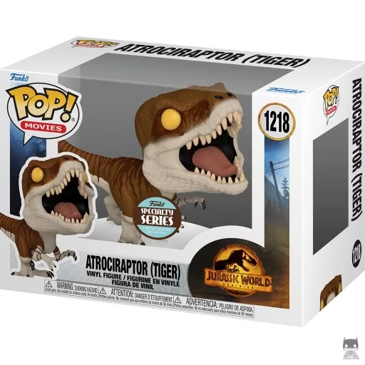 Figurine Funko POP Atrociraptor (Tiger) (Jurassic World Le Monde d'Après)