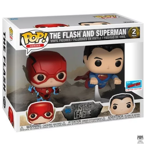 Figurine Funko POP Flash & Superman Course (Justice League (Film))
