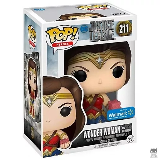 Figurine Funko POP Wonder Woman avec Boîte Mère (Exclusive)