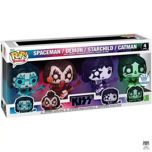 Figurine Funko POP Spaceman, Demon, Starchild & Catman (KISS)