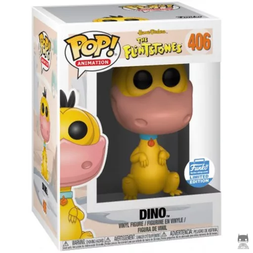 Figurine Funko POP Dino (Jaune) (La Famille Pierrafeu)
