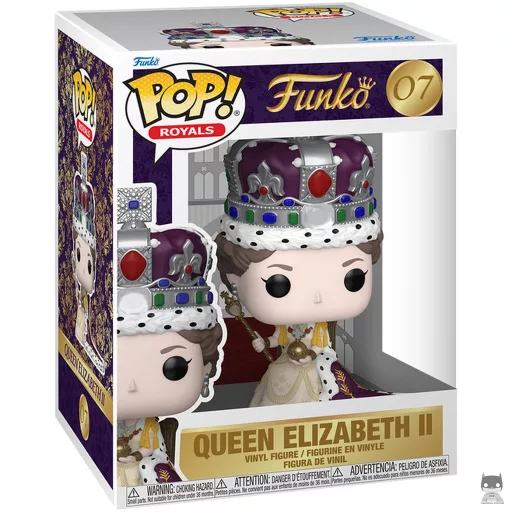 Figurine Funko POP Reine Elizabeth II (Couronnement) (La Famille Royale)