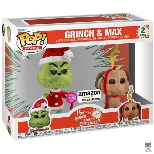 Figurine Funko POP Grinch & Max (Flocked) (Le Grinch)