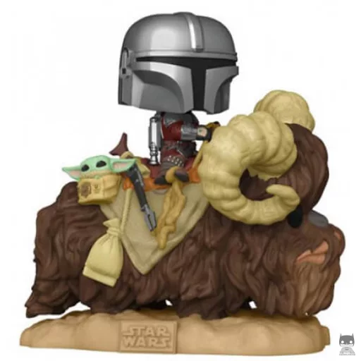 Figurine Funko POP Le Mandalorien sur Bantha avec l'Enfant (Pop! Vinyl)