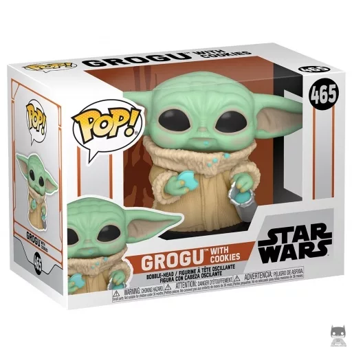 Figurine Funko POP Grogu avec un cookie (Le Mandalorien (Star Wars))