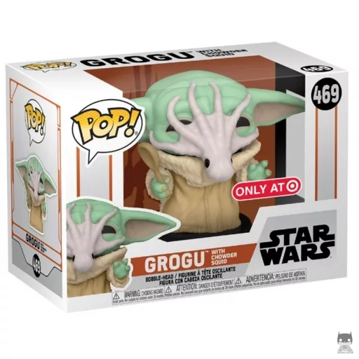 Figurine Funko POP Grogu avec calamar (Le Mandalorien (Star Wars))