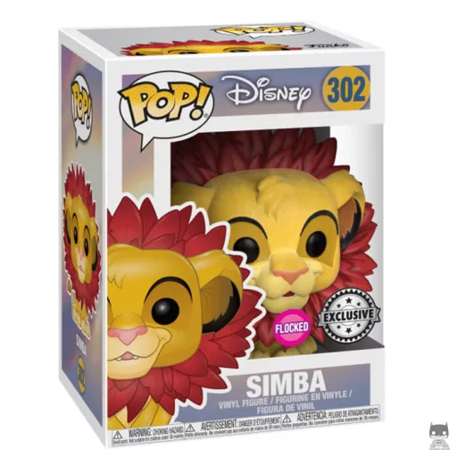 Figurine Funko POP Simba avec une crinière de feuilles (Flocked) (Pop! Vinyl)