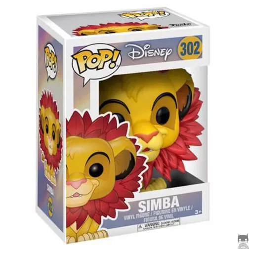 Figurine Funko POP Simba avec une crinière de feuilles (Pop! Vinyl)