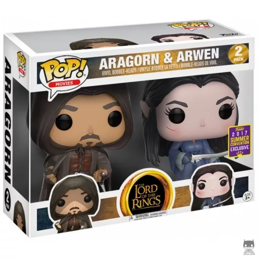 Figurine Funko POP Aragorn & Arwen (Le Seigneur des Anneaux)