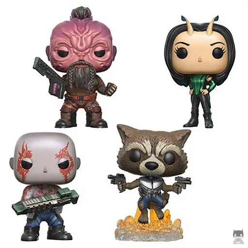 Figurine Funko POP Drax, Rocket, Taserface & Mantis (Les Gardiens de la Galaxie vol.2)