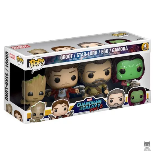 Figurine Funko POP Groot, Star-Lord, Ego & Gamora (Les Gardiens de la Galaxie vol.2)