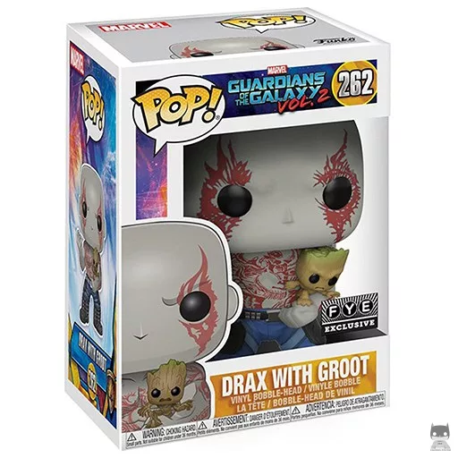 Figurine Funko POP Drax avec bébé Groot (Exclusive)