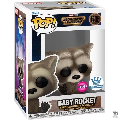 Figurine Funko POP Rocket Bébé (Flocked) (Les Gardiens de la Galaxie vol.3)