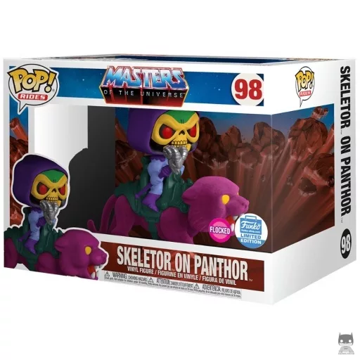 Figurine Funko POP Skeletor sur Panthère (Flocked) (Pop! Vinyl)
