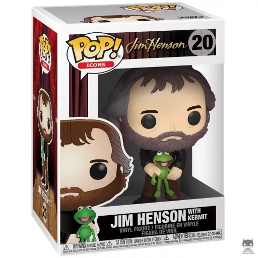 Figurine Funko POP Jim Henson avec Kermit (Pop! Vinyl)