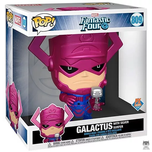 Figurine Funko POP Galactus avec Surfer d'Argent (Supersized) (Les Quatre Fantastiques)