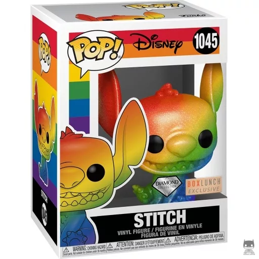 Figurine Funko POP Stitch souriant (Rainbow & Diamond Glitter) (Lilo and Stitch)