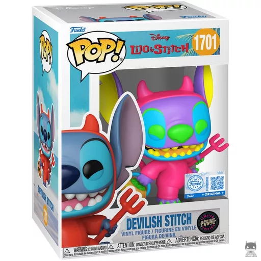 Figurine Funko POP Stitch Démon (Chase & Black Light) (Lilo and Stitch)