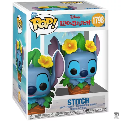 Figurine Funko POP Stitch dans la plante en pot (Lilo and Stitch)