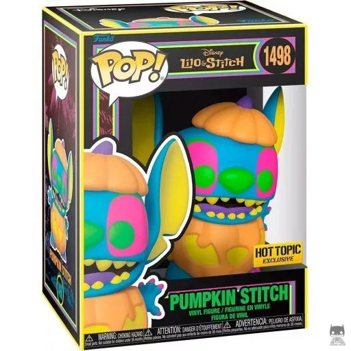 Figurine Funko POP Stitch Citrouille (Black Light) (Lilo et Stitch)