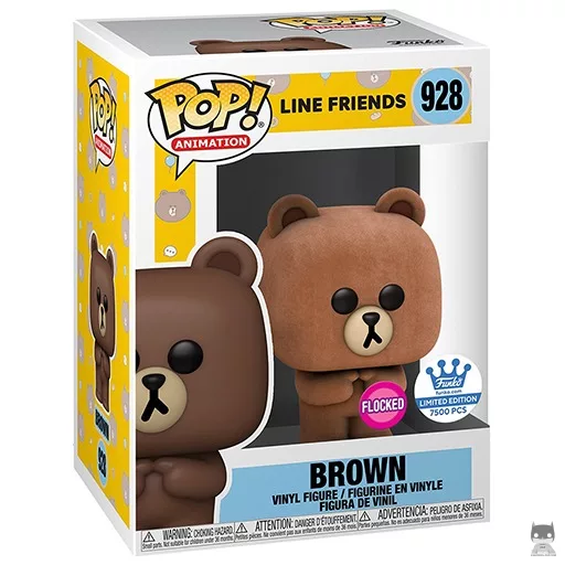 Figurine Funko POP Brown (Flocked) (Line Friends)