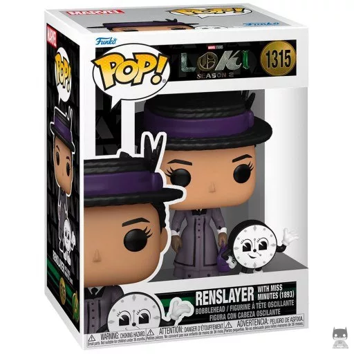Figurine Funko POP Renslayer avec Miss Minutes (1893) (Loki)