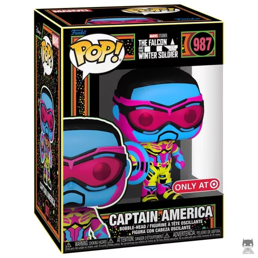 Figurine Funko POP Captain America (Blacklight) (Marvel Comics)