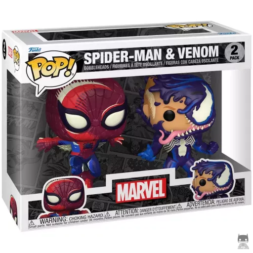 Figurine Funko POP Spider-Man & Venom (Deco) (D23 Disney Expo 2024)