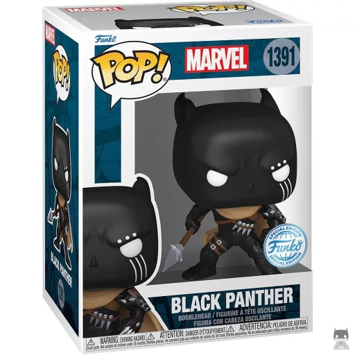 Figurine Funko POP Black Panther avec lance (Marvel Comics)