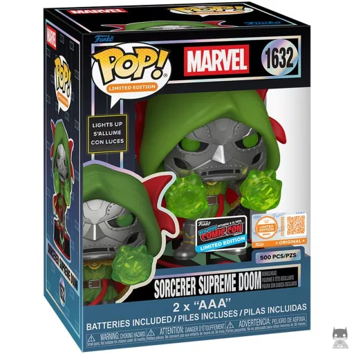 Figurine Funko POP Doom, le Sorcier Suprême (Lumières et Son) (Marvel Comics)