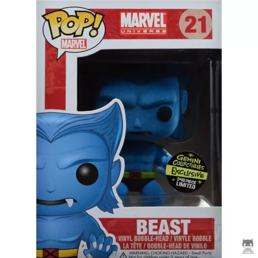 Figurine Funko POP La Bête (Flocked) (Marvel Comics)