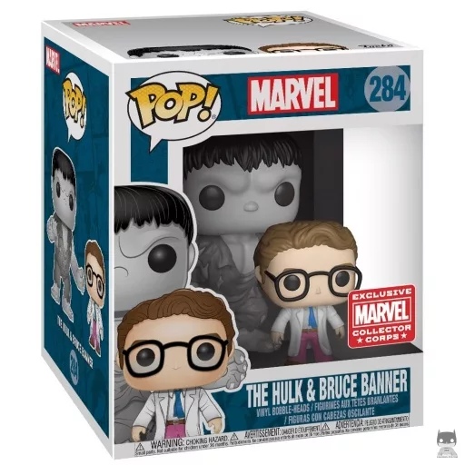 Figurine Funko POP Hulk Gris & Bruce Banner (Exclusive)