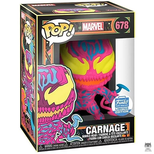 Figurine Funko POP Carnage (Blacklight) (Marvel Comics)