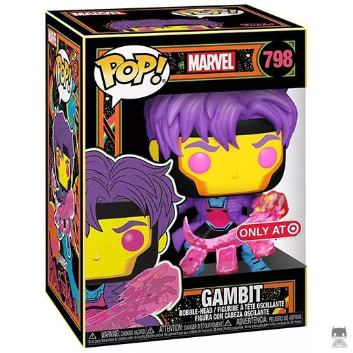 Figurine Funko POP Gambit (Black Light) (Marvel Comics)