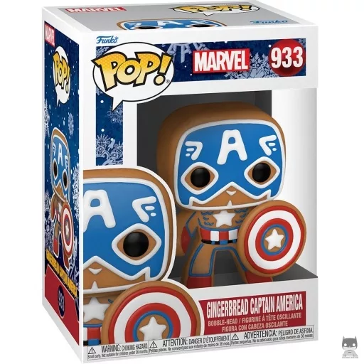 Figurine Funko POP Captain America Pain d'Epices (Bobble head)
