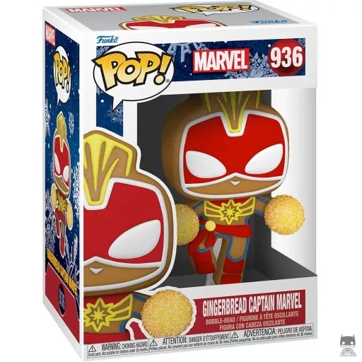 Figurine Funko POP Captain Marvel Pain d'Epices (Bobble head)
