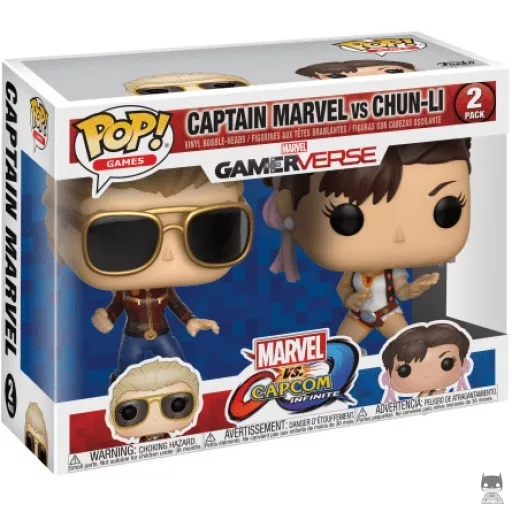Figurine Funko POP Captain Marvel vs Chun-Li (Marvel vs. Capcom)