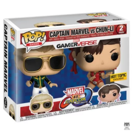 Figurine Funko POP Captain Marvel vs Chun-Li (Marvel vs. Capcom)
