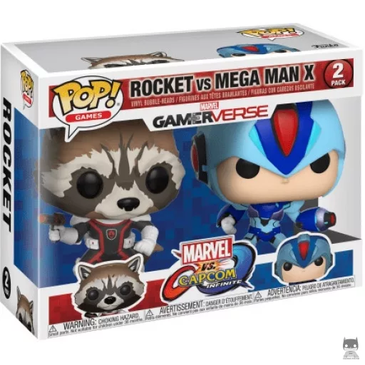 Figurine Funko POP Rocket vs Mega Man X (Marvel vs. Capcom)