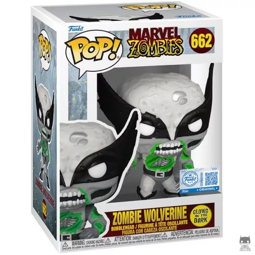 Figurine Funko POP Zombie Wolverine (Glow in the Dark) (Marvel Zombies)