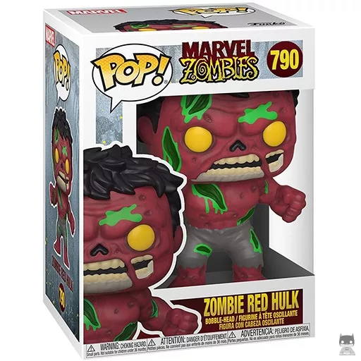 Figurine Funko POP Hulk Rouge Zombie (Bobble head)
