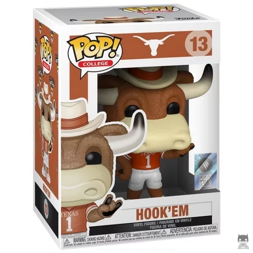 Figurine Funko POP Hook'Em (University of Texas) (Mascottes Universitaires)