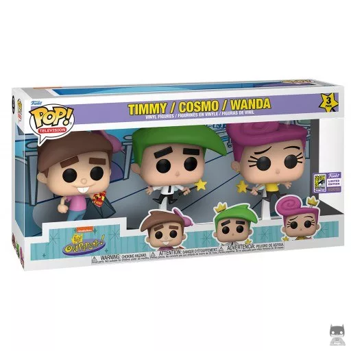 Figurine Funko POP Timmy Turner, Wanda & Cosmo (Mes Parrains sont Magiques)