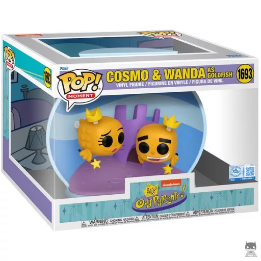 Figurine Funko POP Cosmo & Wanda en poisson rouge - Moment (Mes Parrains sont Magiques)