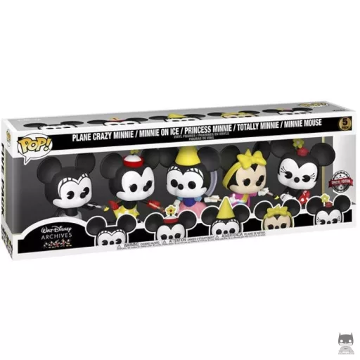 Figurine Funko POP Plane Crazy Minnie, Minnie Patins à Glace, Princesse Minnie, Totally Minnie & Minnie Mouse (Mickey Mouse & ses Amis)