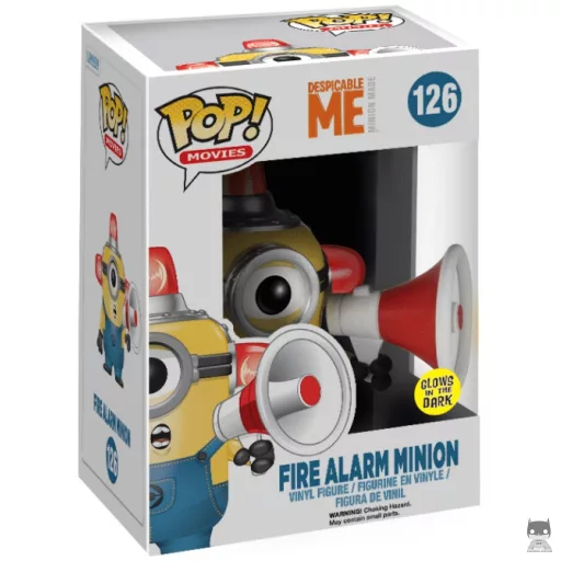 Figurine Funko POP Minion avec Alarme incendie (Glow in the Dark) (Moi, Moche et Méchant)