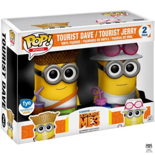 Figurine Funko POP Dave Touriste & Jerry Touriste (Moi, Moche et Méchant 3)