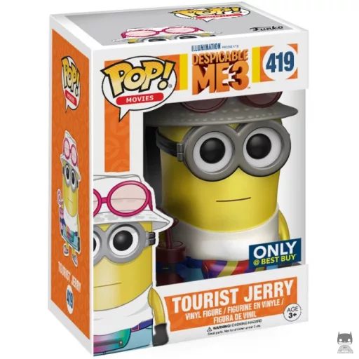 Figurine Funko POP Jerry Touriste (Chrome) (Moi, Moche et Méchant 3)
